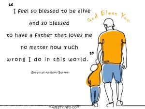 Gods blessing quote about Father day