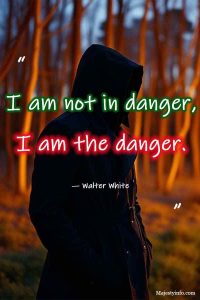 I am not in danger, I am the danger badass quote by walter white